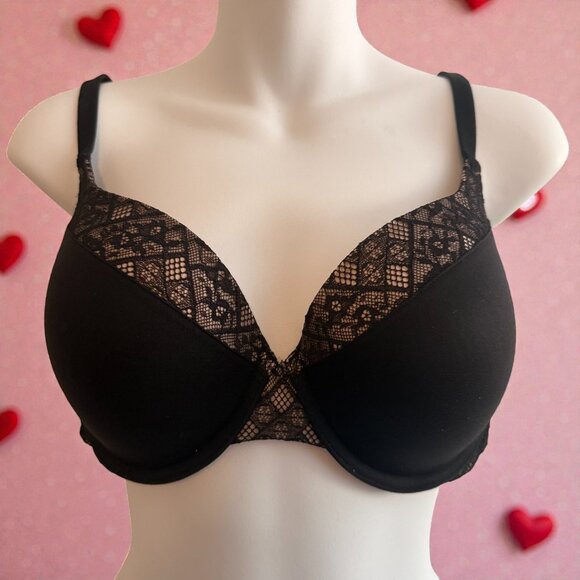 Victoria's Secret Other - Victoria’s Secret Body by Victoria Black Lace Plunge Bra | 36D
